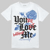 Awake NY x Jordan 5 Retro 'Black Racer Blue' DopeSkill T-Shirt You’re Lost Without Me Graphic Streetwear - White 