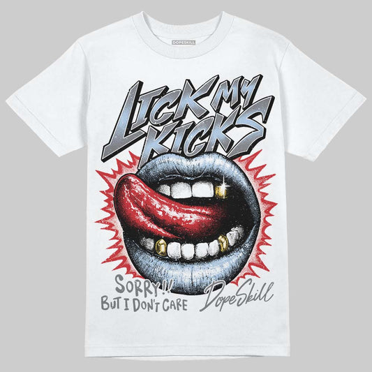 New Balance Abzorb 2000 “Silver/Blue” DopeSkill T-Shirt Lick My Kicks Graphic Streetwear - White 