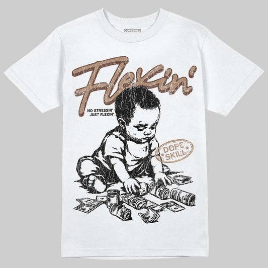 Harris Tweed x Wmns Dunk Low 'Sesame' DopeSkill T-Shirt Flexin' Graphic Streetwear - White 