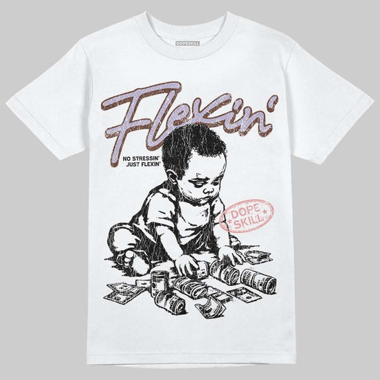 Harris Tweed x Dunk Low Denim Turquoise and Baroque Brown DopeSkill T-Shirt Flexin' Graphic Streetwear - White 