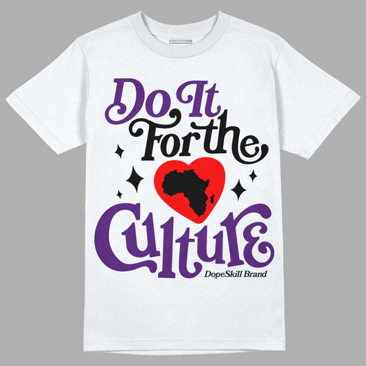 Jordan 12 “Field Purple” DopeSkill T-Shirt Do It For The Culture Graphic Streetwear - White