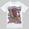 ASICS Gel Kayano 14 Pink Glo DopeSkill T-Shirt Get Rich Graphic Streetwear - White