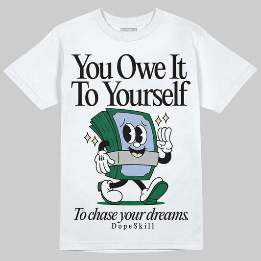 ASICS Gel-Nimbus 10.1 Invincible HTTP 404 Green DopeSkill T-Shirt Owe It To Yourself Graphic Streetwear - White