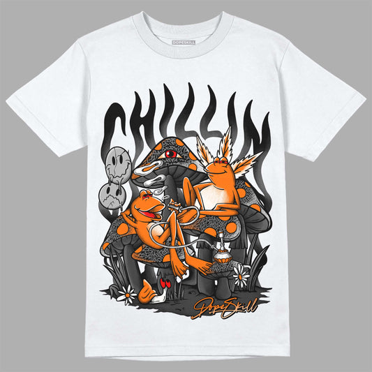 Jordan 3 Retro 'Fear Pack' DopeSkill T-Shirt Chillin Graphic Streetwear - White