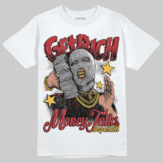Jordan 14 Golf “Last Shot” DopeSkill T-Shirt Get Rich Graphic Streetwear - White