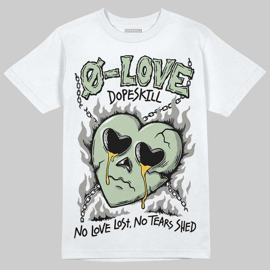 Jordan 4 WMNS “Seafoam” (2025) DopeSkill T-Shirt Crying Heart Graphic Streetwear - White