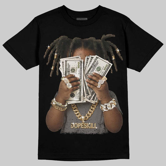 Jordan 4 Retro Cave Stone DopeSkill T-Shirt Rich Youth Graphic Streetwear - Black
