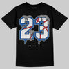 Jordan 3 "True Blue" DopeSkill T-Shirt No.23 Graphic Streetwear - Black