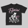Jordan 12 GS “Pearl Pink” DopeSkill Toddler Kids T-shirt Flexin' Graphic Streetwear - Black