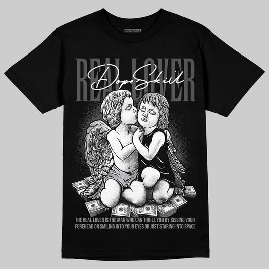 Jordan 11 TD Cleats "Patent Black" DopeSkill T-Shirt Real Lover Graphic Streetwear - black