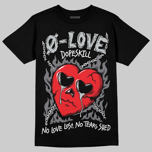 Jordan 4 “Fear” DopeSkill T-Shirt Crying Heart Graphic Streetwear - Black