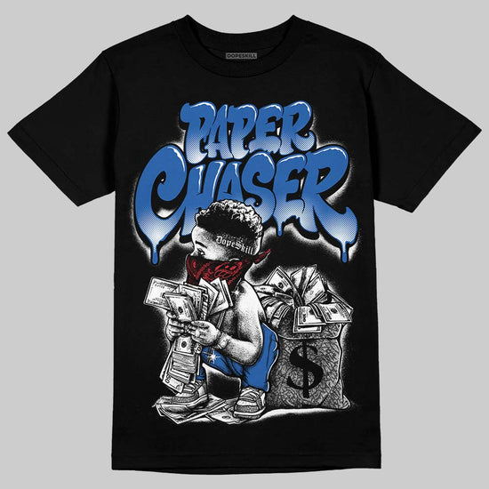 Jordan 3 "True Blue" DopeSkill T-Shirt Paper Chaser Boy Graphic Streetwear - Black