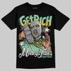Asics Gel-Kayano 12.1 White/Menthol DopeSkill T-Shirt Get Rich Graphic Streetwear - Black