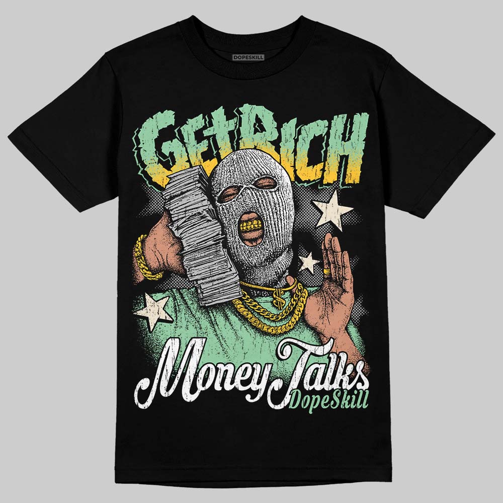 Asics Gel-Kayano 12.1 White/Menthol DopeSkill T-Shirt Get Rich Graphic Streetwear - Black