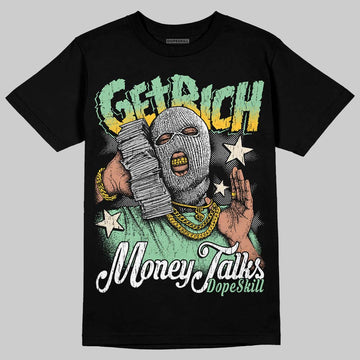 Asics Gel-Kayano 12.1 White/Menthol DopeSkill T-Shirt Get Rich Graphic Streetwear - Black