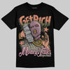 SB Dunk Low Pro x Arts-Rec Skateshop Rust Pink and Rough Green DopeSkill T-Shirt Get Rich Graphic Streetwear - Black