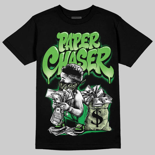 Travis Scott x Jordan Jumpman Jack "GREEN SPARK" DopeSkill T-Shirt Paper Chaser Boy Graphic Streetwear - Black