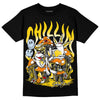 Jordan 6 “Yellow Ochre” DopeSkill T-Shirt Chillin Graphic Streetwear - Black