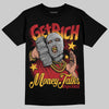 Jordan 14 Golf “Last Shot” DopeSkill T-Shirt Get Rich Graphic Streetwear - black