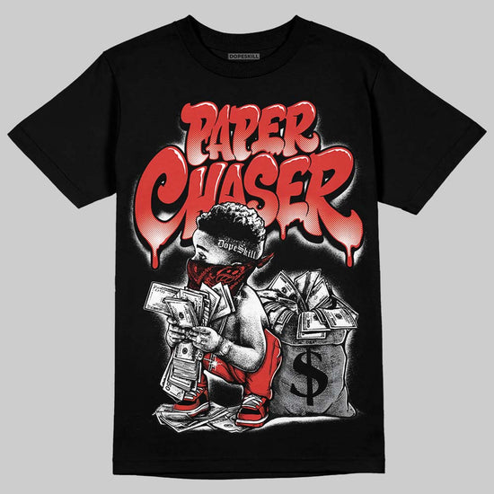 Jordan 4 Retro Toro Bravo DopeSkill T-Shirt Paper Chaser Boy Graphic Streetwear - Black
