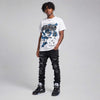 Black University Blue 5s DopeSkill T-Shirt Nevermind Graphic