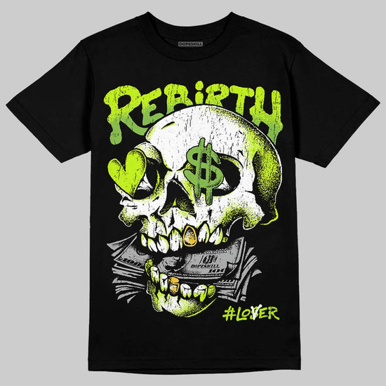Max 95 Big Bubble Neon Yellow DopeSkill T-Shirt Rebirth Graphic Streetwear - Black