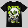 Max 95 Big Bubble Neon Yellow DopeSkill T-Shirt Rebirth Graphic Streetwear - Black