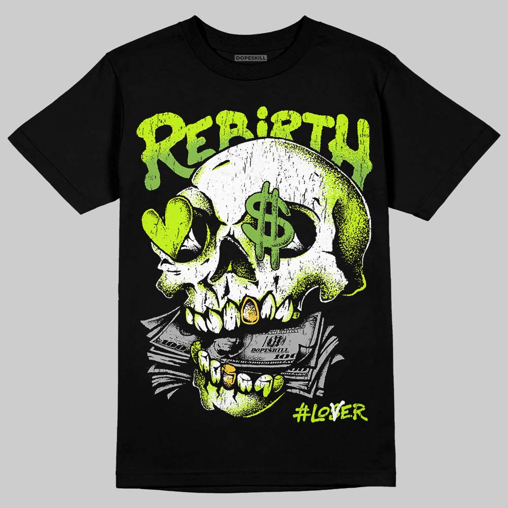 Max 95 Big Bubble Neon Yellow DopeSkill T-Shirt Rebirth Graphic Streetwear - Black
