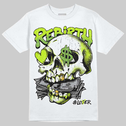 Max 95 Big Bubble Neon Yellow DopeSkill T-Shirt Rebirth Graphic Streetwear - White