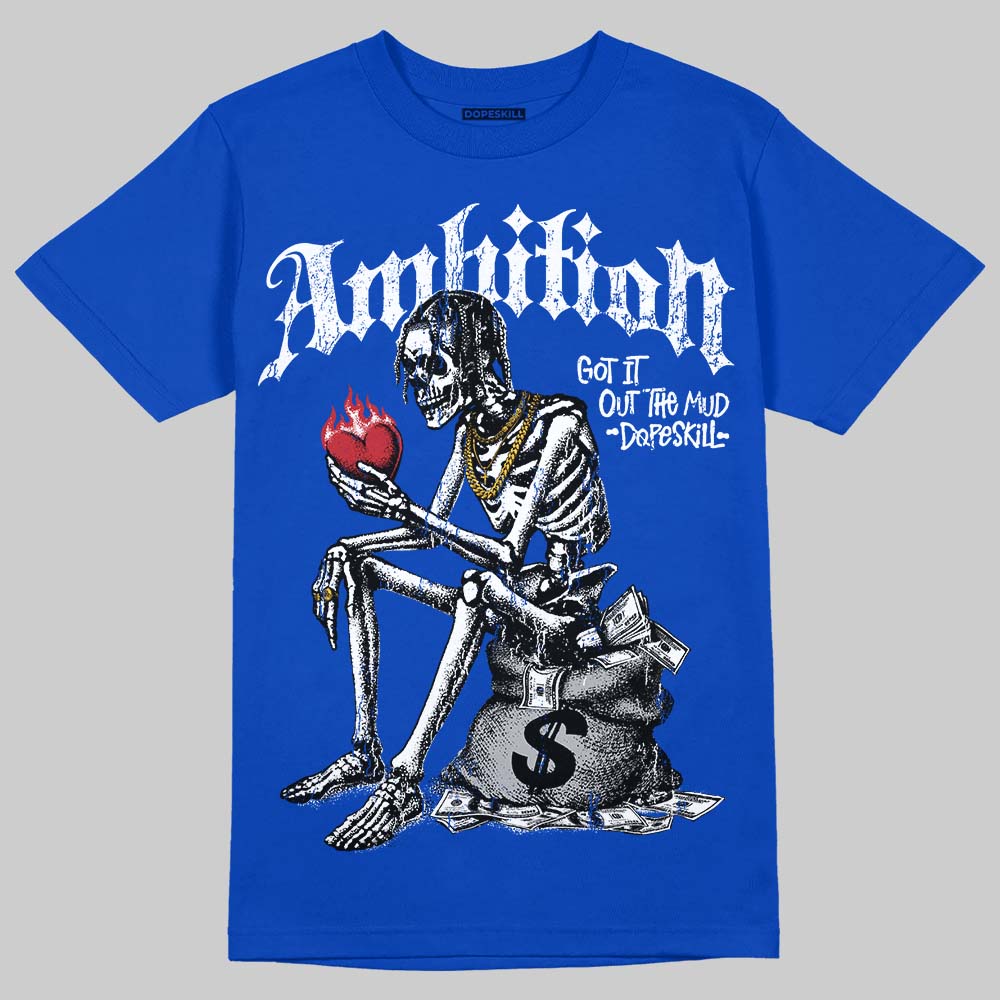 Jordan 3 "True Blue" DopeSkill T-Shirt Ambition Graphic Streetwear - Royal