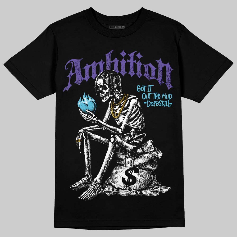 Jordan 8 Aqua DopeSkill T-Shirt Ambition Graphic Streetwear - Black