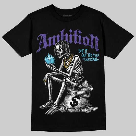 Jordan 8 Aqua DopeSkill T-Shirt Ambition Graphic Streetwear - Black