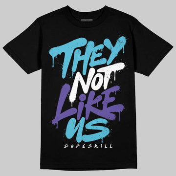 Jordan 8 Retro 'Aqua' 2025 DopeSkill T-Shirt They Not Like Us Graphic Streetwear - Black