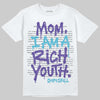 Jordan 8 Retro 'Aqua' 2025 DopeSkill T-Shirt Mom, I Am A Rich Youth Graphic Streetwear - White 