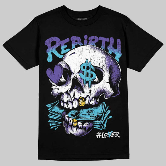 Jordan 8 Aqua DopeSkill T-Shirt Rebirth Graphic Streetwear - Black