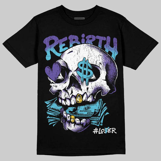Jordan 8 Aqua DopeSkill T-Shirt Rebirth Graphic Streetwear - Black