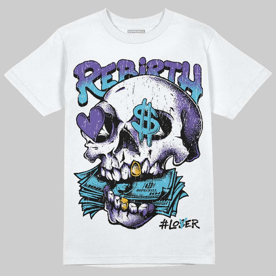 Jordan 8 Aqua DopeSkill T-Shirt Rebirth Graphic Streetwear - White