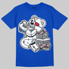 Jordan 3 "True Blue" DopeSkill T-Shirt Bear Steals Sneaker Graphic Streetwear - Royal