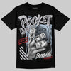 Jordan 5 Retro OG Black Metallic Reimagined DopeSkill T-Shirt Pocket Change Graphic Streetwear - Black
