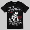 Jordan 5 Retro OG Black Metallic Reimagined DopeSkill T-Shirt Flexin' Graphic Streetwear - Black