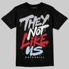 Jordan 5 Retro OG Black Metallic Reimagined DopeSkill T-Shirt They Not Like Us Graphic Streetwear - Black
