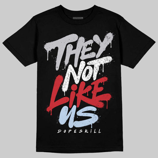 Jordan 5 Retro OG Black Metallic Reimagined DopeSkill T-Shirt They Not Like Us Graphic Streetwear - Black