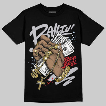 Jordan 5 Retro OG Black Metallic Reimagined DopeSkill T-Shirt Always Ballin' Graphic Streetwear -= black