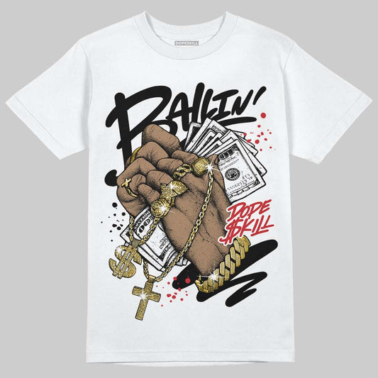 Jordan 5 Retro OG Black Metallic Reimagined DopeSkill T-Shirt Always Ballin' Graphic Streetwear - White 