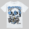 Jordan 5 Black University Blue DopeSkill T-Shirt Rebirth Graphic Streetwear - White 