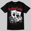 Jordan 5 Retro OG Black Metallic Reimagined DopeSkill T-Shirt Feeling Lucky Graphic Streetwear - Black