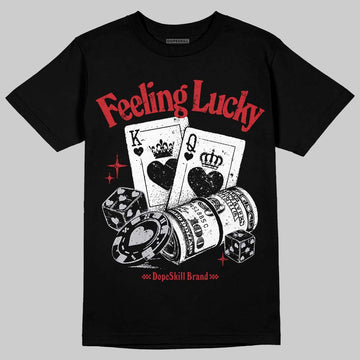 Jordan 5 Retro OG Black Metallic Reimagined DopeSkill T-Shirt Feeling Lucky Graphic Streetwear - Black