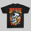 Black/White Oversize Print Drip or Die DopeSkill Graphic Premium T-shirt Streetwear - black