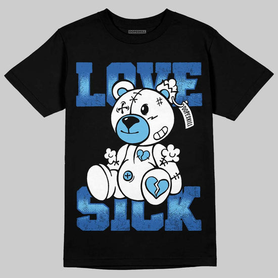 Jordan Retro 12 Blueberry DopeSkill T-Shirt Love Sick Graphic Streetwear - Black