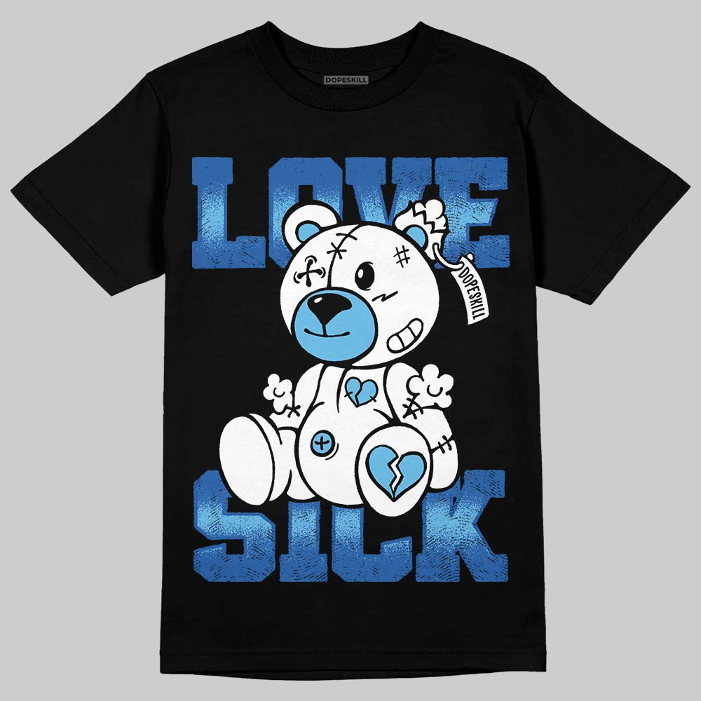 Jordan Retro 12 Blueberry DopeSkill T-Shirt Love Sick Graphic Streetwear - Black